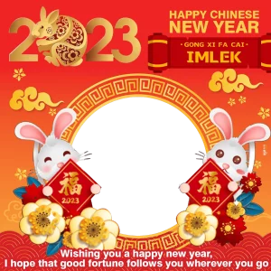 Graphic Design Online Art~Twibbon Chinese New YEar 2023