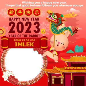 Graphic Design Online Art~Twibbon Chinese New YEar 2023